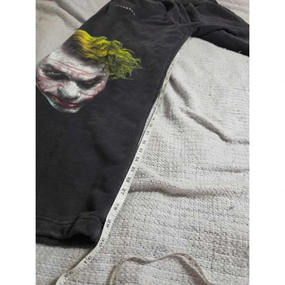 YoungLA x The Dark Knight Joker Sweatpants XXL Washed Black DC Comics Joggers